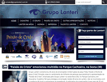 Tablet Screenshot of grupolanteri.com.br